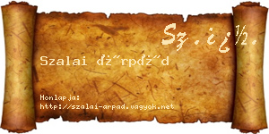 Szalai Árpád névjegykártya